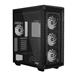 ADATA XPG case BATTLECRUISER II Mid-Tower, bez zdroje, 4x 120mm ARGB Fan, Černá BATTLECRUISERIIST-BKCWW