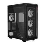 ADATA XPG case BATTLECRUISER II Mid-Tower, bez zdroje, 4x 120mm ARGB Fan, Černá BATTLECRUISERIIST-BKCWW