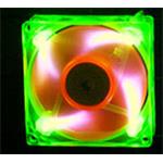 AEROCOOL AeroFans UV LED Fan Frame-Green / Blade-Orange ID0004428