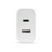 Aiino - Duo 38W Wall charger with 18W USB port and 20W USB-C port AIWDUCH38W