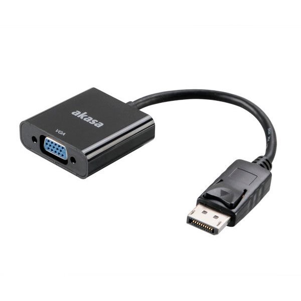 AKASA AK-CBDP04-20BK DisplayPort to VGA Converter, 20cm