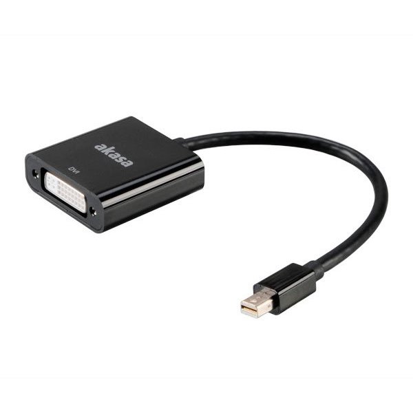 AKASA AK-CBDP08-20BK Mini DisplayPort to DVI Passive Converter, 20cm