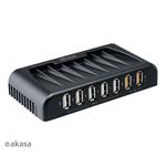 AKASA AK-HB-12BKCM Connect 7 FC 5-port USB hubtwo fast charging ports