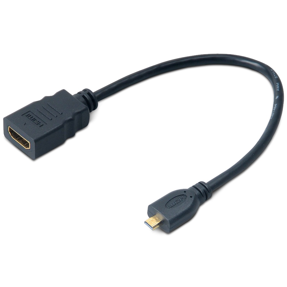 AKASA - HDMI na mikro HDMI adaptér - 25 cm AK-CBHD09-25BK