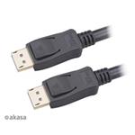 AKASA kabel DisplayPort na DisplayPort 8K@60Hz, v1.4, 3m AK-CBDP23-30BK