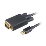 AKASA kabel mini DipIayPort na VGA / až 1080p / 1,8m / černý AK-CBDP17-18BK