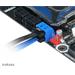 AKASA kabel SATA 3.0, super tenký, se skrytým zámkem,50cm, černý AK-CBSA05-50BK