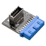 AKASA redukce z 19-pin na 20-pin USB 3.1 Gen1 / AK-CBUB51-BK / černý