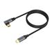 AKASA - Right Angle USB-C 100W PD Charging Cable AK-CBUB68-10BK