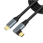 AKASA - Right Angle USB-C 100W PD Charging Cable AK-CBUB68-10BK