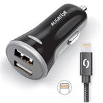 ALI AN 3,4A,2xUSB,Lightning,čern CHS0007 8595181153437