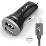 ALI AN 3,4A,2xUSB,USB-C,černá CHS0008 8595181153628