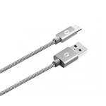 ALIGATOR PREMIUM Datový kabel 2A, Micro USB šedý DATKP02