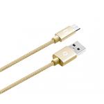 ALIGATOR PREMIUM Datový kabel 2A, Micro USB zlatý DATKP03