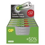 Alkalická batéria GP Super LR6 (AA), 288 ks, display box 4891199224416