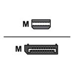 AMD - Adaptér DisplayPort - Mini DisplayPort (M) do DisplayPort (M) 199-999365