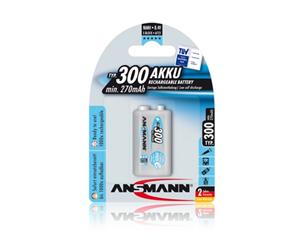 Ansmann akumulátor 9V NiMH 270 mAh (1 ks) maxE+ 10603