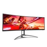 AOC LCD AGON herní AG493UCX2 49" zakřivený VA/5120x1440@165Hz/1ms/400cd/3xHDMI/DP/3xUSB/USB-C/Repro/HAS/VESA