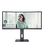 AOC LCD CU34P3CV 34" zakřivený VA/3440x1440@100Hz/1ms/300cd/HDMI/DP/4xUSB/USB-C dock/RJ45/Repro/Pivot/HAS/VESA