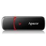 Apacer USB flash disk, 2.0, 32GB, AH333, čierny, červený, AP32GAH333B-1, s krytkou