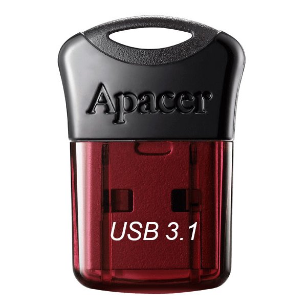 APACER USB Flash disk AH157 16GB / USB3.0 / červená AP16GAH157R-1