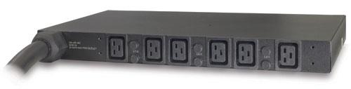 APC Basic Rack PDU - Pásek na rozvod silnoproudu (k montáži na regál) - AC 208 V - 3 fáze - vstup: AP7516