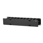 APC Horizontal Cable Manager Single-Sided with Cover - Sada kabelového vedení skříně - černá - 2U - AR8600A