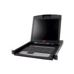 APC LCD Console - KVM konzole - 17" - připevnitelný na regál - 1280 x 1024 - černá - 1U - pro P/N: AP5717F