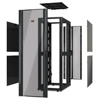 APC NetShelter SX 48U 600mm Wide x 1200mm Deep Enclosure with Sides and No Doors AR3307X610