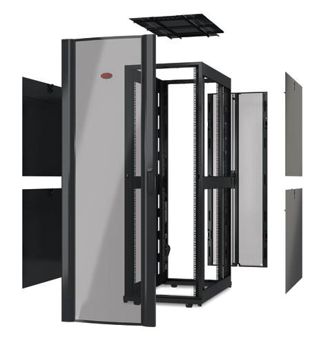 APC NetShelter SX Enclosure with Sides - Rozvaděč stojanový - skříň - černá - 42U - 19" AR3300SP