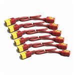 APC Power Cord Kit (6 ea), Locking, C19 to C20, 1.8m, Red AP8716SX340