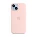 Apple iPhone 14 Silicone Case with MagSafe - Chalk Pink MW5V3ZM/A