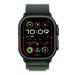 Apple Watch 49mm Dark Green Alpine Loop - Large - Black Titanium Finish MYPT3ZM/A