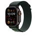 Apple Watch 49mm Dark Green Alpine Loop - Medium - Black Titanium Finish MYPR3ZM/A