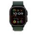 Apple Watch 49mm Dark Green Alpine Loop - Medium - Black Titanium Finish MYPR3ZM/A