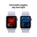 Apple Watch SE GPS 40mm Silver Aluminium Case with Blue Cloud Sport Loop MXEE3QC/A