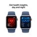 Apple Watch SE GPS 40mm Silver Aluminium Case with Denim Sport Band - M/L MXED3QC/A