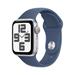 Apple Watch SE GPS 40mm Silver Aluminium Case with Denim Sport Band - M/L MXED3QC/A