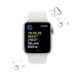 Apple Watch SE GPS 40mm Silver Aluminium Case with White Sport Band - Regular mnjv3cs/a