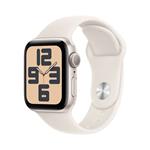 Apple Watch SE GPS 40mm Starlight Aluminium Case with Starlight Sport Band - M/L MXEG3QC/A