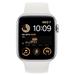 Apple Watch SE GPS 44mm Silver Aluminium Case with White Sport Band - Regular mnk23cs/a