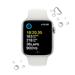 Apple Watch SE GPS 44mm Silver Aluminium Case with White Sport Band - Regular mnk23cs/a