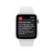 Apple Watch SE GPS 44mm Silver Aluminium Case with White Sport Band - Regular mnk23cs/a