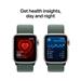 Apple Watch SE GPS 44mm Starlight Aluminium Case with Lake Green Sport Loop MXEW3QC/A