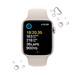 Apple Watch SE GPS 44mm Starlight Aluminium Case with Starlight Sport Band - Regular mnjx3cs/a