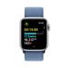 Apple Watch SE GPS + Cellular 40mm Silver Aluminium Case with Winter Blue Sport Loop MRGQ3QC/A