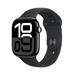 Apple Watch Series 10 GPS 42mm Jet Black Aluminium Case with Black Sport Band - M/L MWWF3QC/A