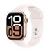 Apple Watch Series 10 GPS 42mm Rose Gold Aluminium Case with Light Blush Sport Band - M/L MWWJ3QC/A