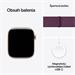 Apple Watch Series 10 GPS 42mm Rose Gold Aluminium Case with Plum Sport Loop MWWK3QC/A