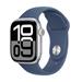 Apple Watch Series 10 GPS 42mm Silver Aluminium Case with Denim Sport Band - S/M MWWA3QC/A